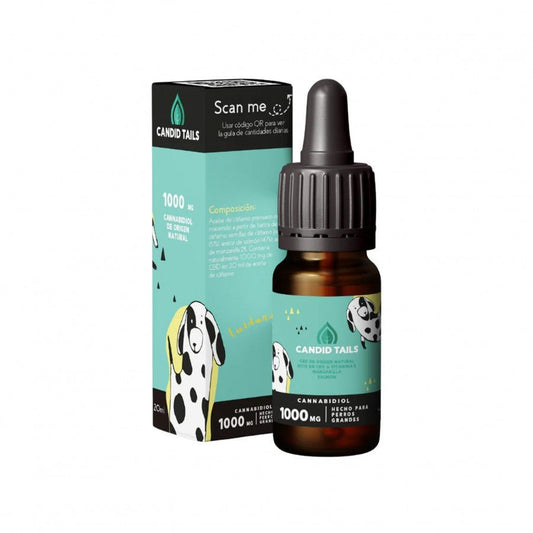 Aceite de cáñamo 1000mg CBD natural perros grandes - Perro > Suplementos - Espacio Animal